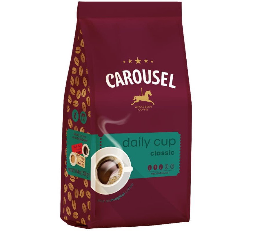 CAROUSEL 500G DAILY CUP CLASSIC - KAWA ZIARNISTA - Carousel Coffee ...