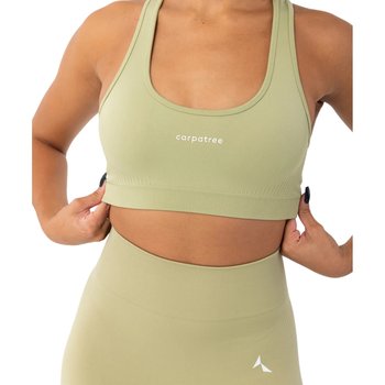 Carpatree Damski Biustonosz Sportowy Blaze Seamless (L / Zielony) - Carpatree