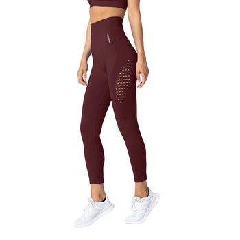 Carpatree Legginsy Bezszwowe Damskie / Damskie Phase (XS ( 122 - 128 ) / Burgundowy) - Carpatree