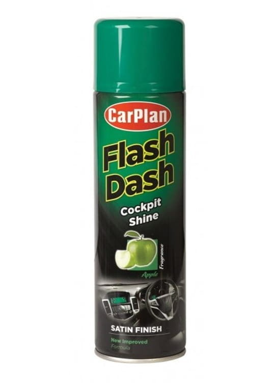 Zdjęcia - Chemia samochodowa Flash CarPlan  Dash New Satin do kokpitu Zielone Jabłko 500ml 