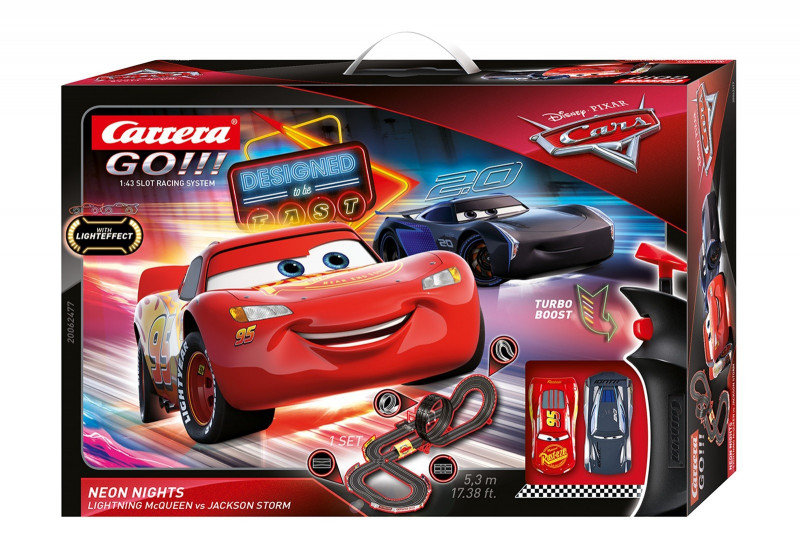 Carrera, tor wyścigowy Go Disney Pixar Auta Neonowe noce