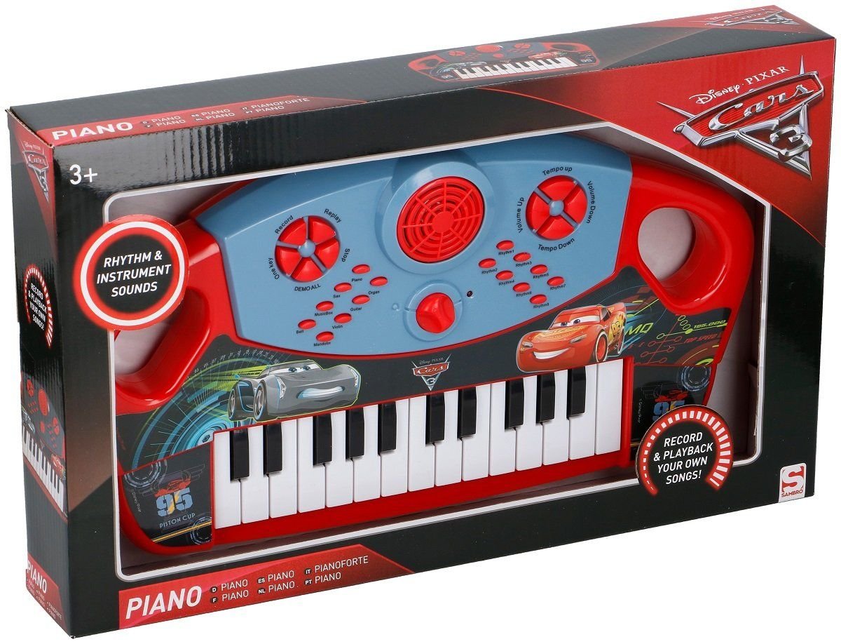 Cars, pianinko Keyboard Auta Sklep