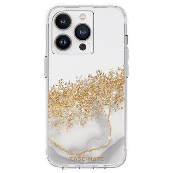 Case-Mate Karat - Etui iPhone 14 Pro zdobione złotem (Marble) - Inny producent