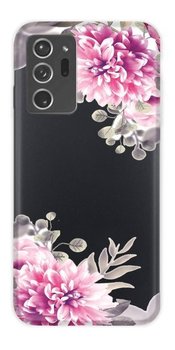 CaseGadget ETUI NADRUK BIAŁE KWIATY SAMSUNG GALAXY NOTE 20 PLUS - CaseGadget