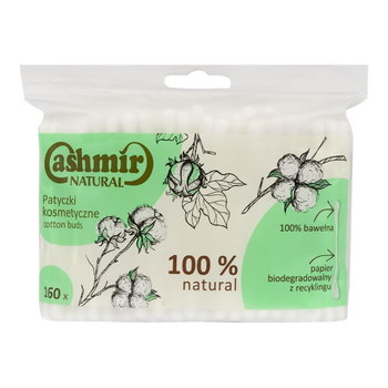 Cashmir Natural, Biodegradowalne patyczki kosmetyczne, higieniczne, 160 szt. - Cashmir