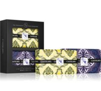 Castelbel Tile Cilantro & Lime + Rhubarb & Cassis mydło w kostce zestaw upominkowy 2x200 g