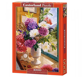 Castor, puzzle Martwa natura z hortensjami - Castorland