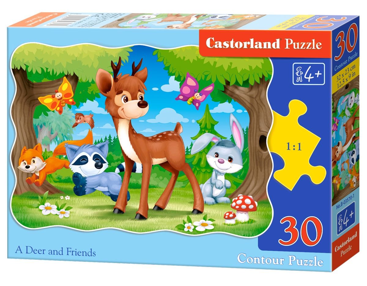 Castorland, puzzle, A Deer and Friends, 30 el.