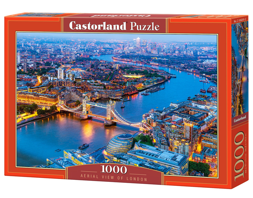 Castorland, puzzle, aerial view of London układanka widok z lotu ptaka na Londyn, 1000 el.