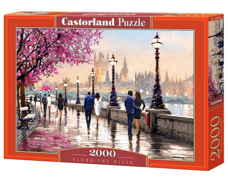 Castorland, puzzle, Along the River, 2000 el.