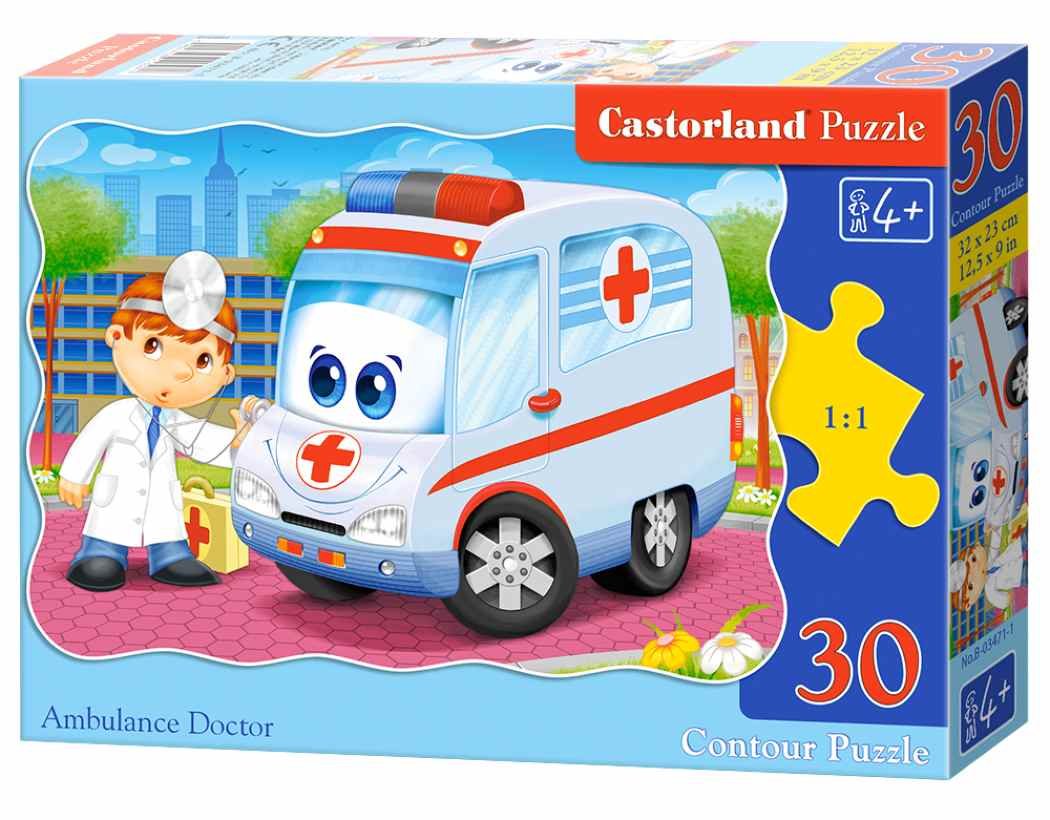 Castorland, puzzle, Ambulance Doctor, 30 el.