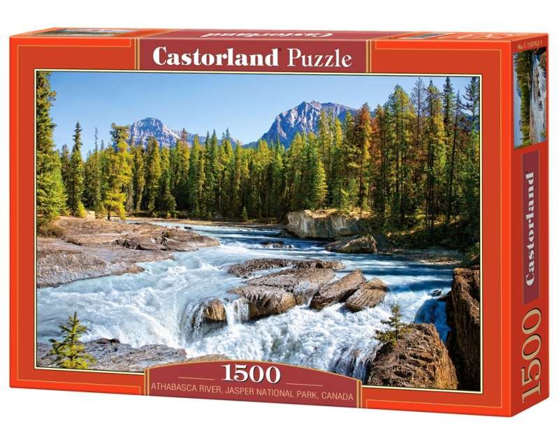 Castorland, puzzle, Athabasca River Jasper National Park Canada, 1500 el.