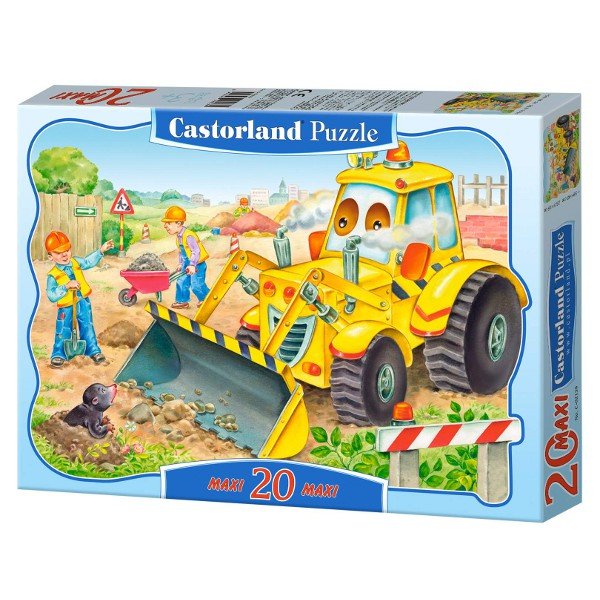 Castorland, puzzle, Buldożer, 20 el.