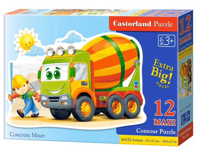 Castorland, puzzle, Concrete Mixer, 12 el.