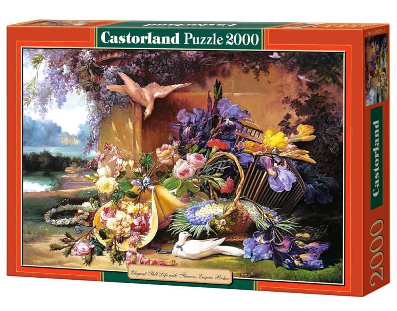 Castorland, puzzle, Elegant Still Life with Flowers Eugene Bidau, 2000 el.