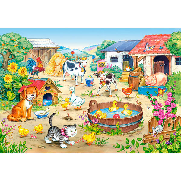 Castorland, puzzle, farma, 60 el.