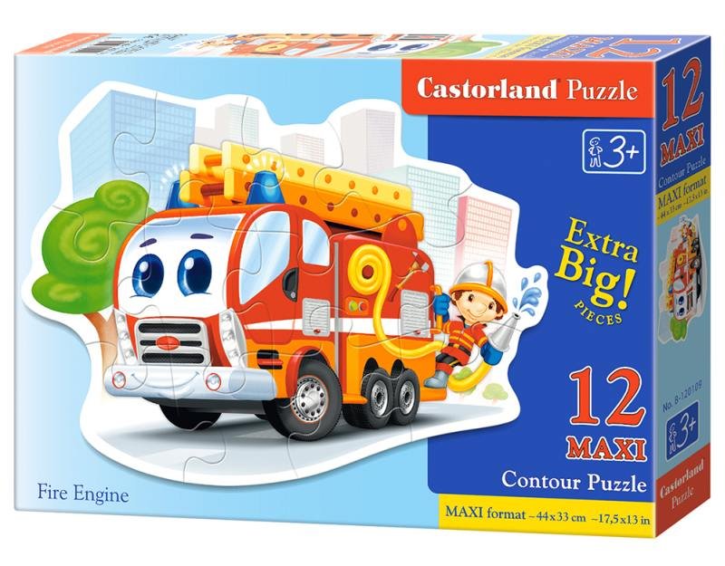 Castorland, puzzle, Fire Engin, 12 el.