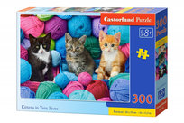 Castorland, puzzle, Kotki w kłębkach wełny, 300 el. Castorland
