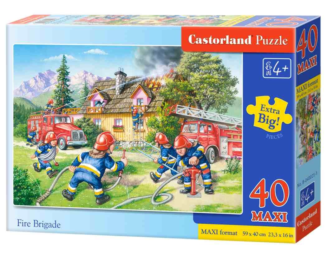Castorland, puzzle, maxi, Fire Brigade, 40 el.