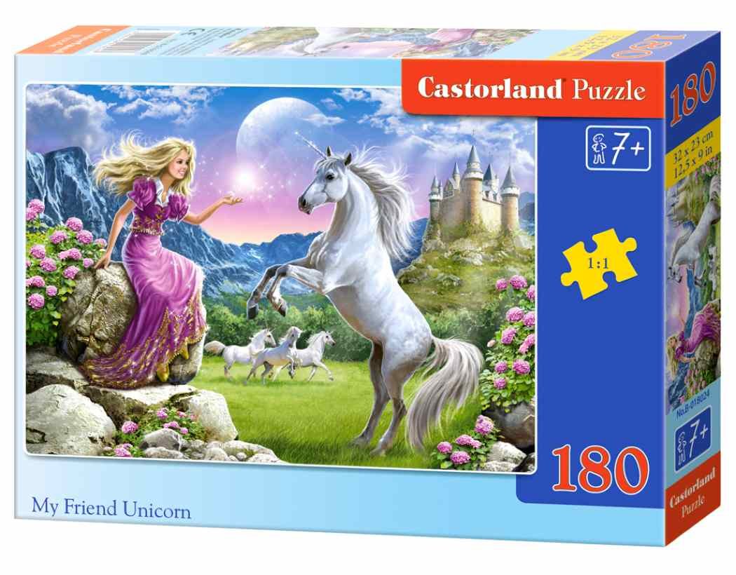 Castorland, puzzle, My Friend Unicorn, 180 el.