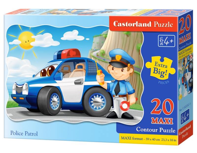 Castorland, puzzle, Police Patrol-M, 20 el.