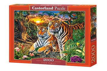 Castorland, puzzle, Rodzina tygrysów, 2000 el. - Castorland