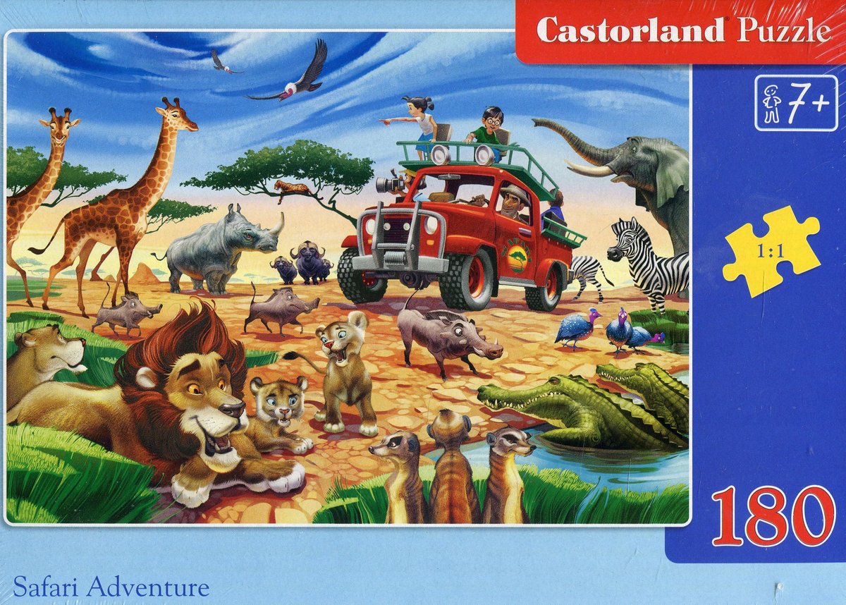 Castorland, puzzle, Safari Adventure, 180 el.