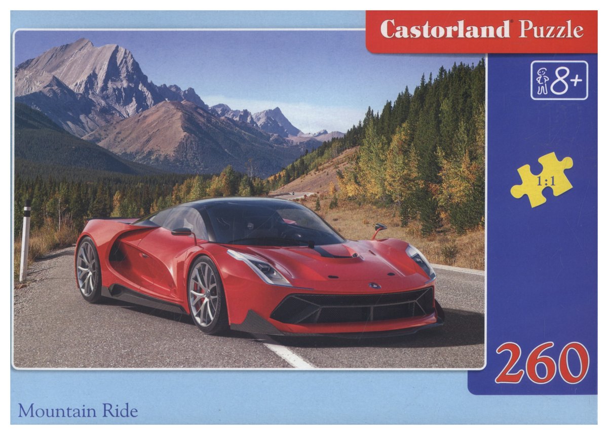Castorland, puzzle, samochód Mountain Ride, 260 el.