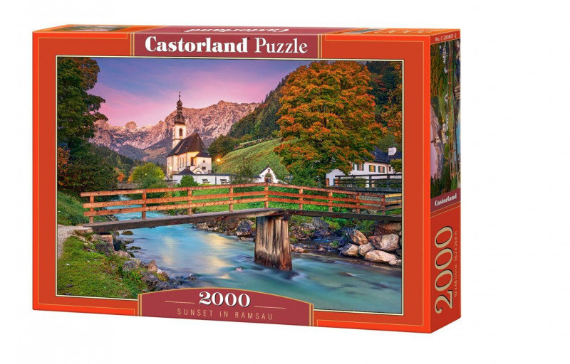 Zdjęcia - Puzzle i mozaiki Castorland , puzzle, Sunset in Ramsau, 2000 el. 
