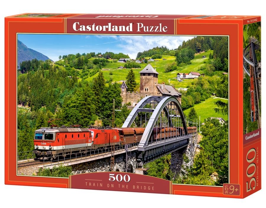 Castorland, puzzle, Train on the Bridge, 500 el.