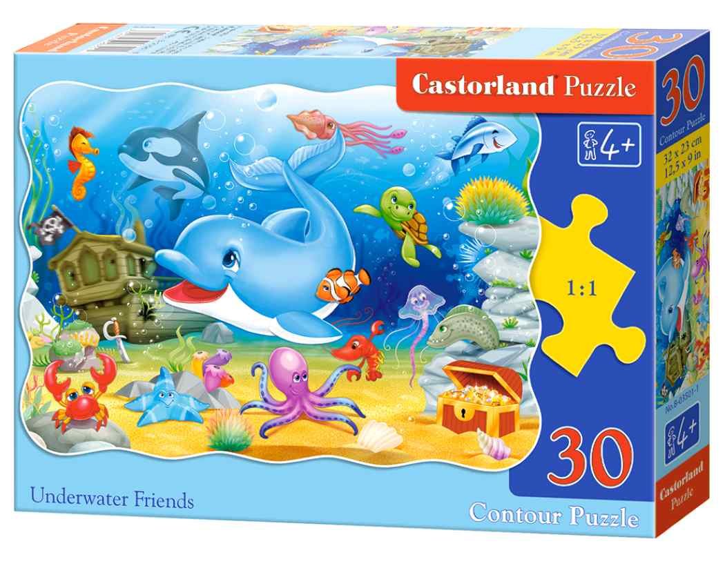Castorland, puzzle, Underwater Friends, 30 el.