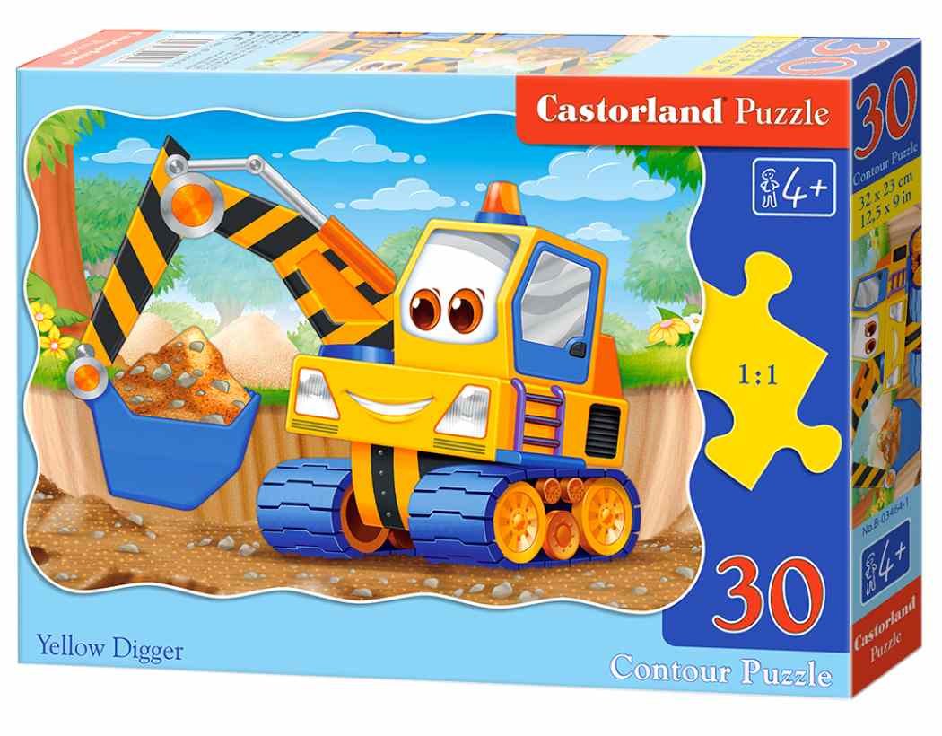 Castorland, puzzle, Yellow Digger, 30 el.