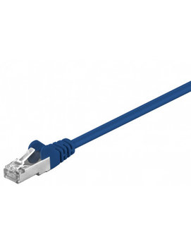 Cat 5E Kabel Łączący, Sf/Utp, Niebieski - Długość Kabla 0.25 M - Goobay