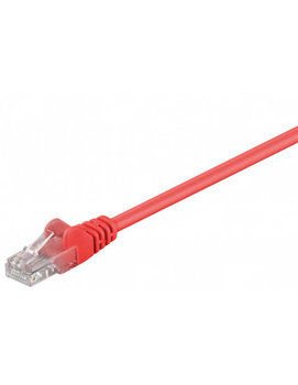 Cat 5E Kabel Łączący, U/Utp, Czerwony - Długość Kabla 10 M - RB-LAN
