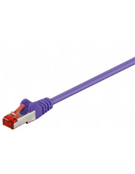 CAT 6 Kabel łączący, S/FTP (PiMF), Fioletowy - Długość kabla 3 m - Goobay