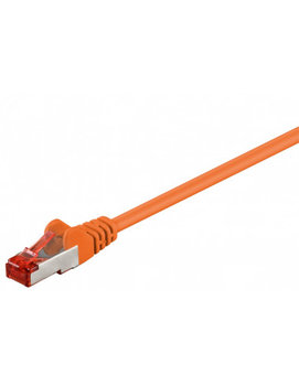 CAT 6 Kabel łączący, S/FTP (PiMF), Pomarańczowy - Długość kabla 3 m - Goobay