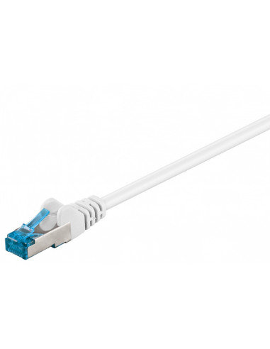 Фото - Інше мережеве обладнання Goobay CAT 6AKabel łączący, S/FTP , biały - Długość kabla 1 m (PiMF)