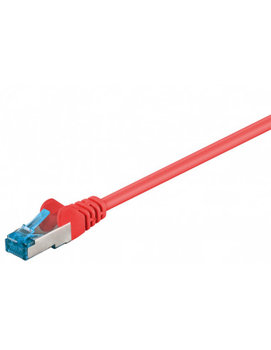 CAT 6AKabel łączący, S/FTP (PiMF), Czerwony - Długość kabla 1.5 m - Goobay