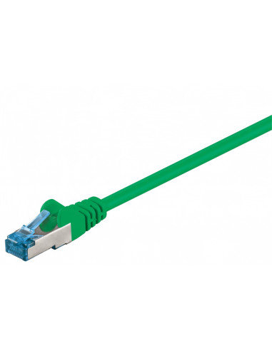 Фото - Інше мережеве обладнання Goobay CAT 6AKabel łączący, S/FTP , Zielony - Długość kabla 10 m (PiMF)