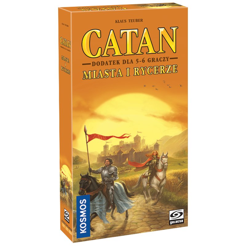 Catan - Miasta i Rycerze - dodatek 5/6 graczy (nowa edycja), gra planszowa, Galakta
