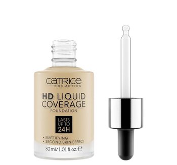 Catrice, HD Liquid Coverage Foundation 24H, matujący podkład do twarzy 036 Hazelnut Beige, 30 ml - Catrice