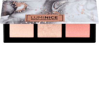 Catrice, Luminice, paleta rozświetlaczy do twarzy 010 Rose Vibes Only, 12,6 g - Catrice