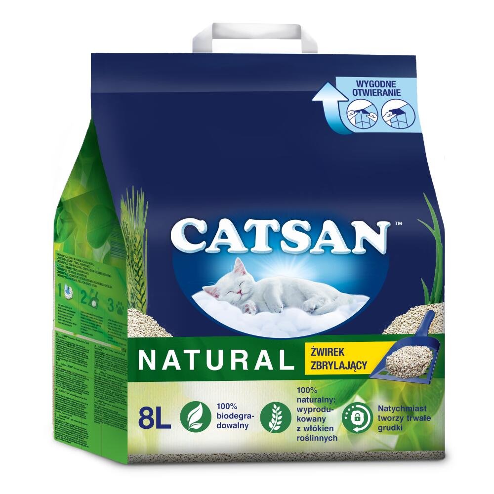 CATSAN Natural 8l zbrylający żwirek dla kota Catsan Sklep