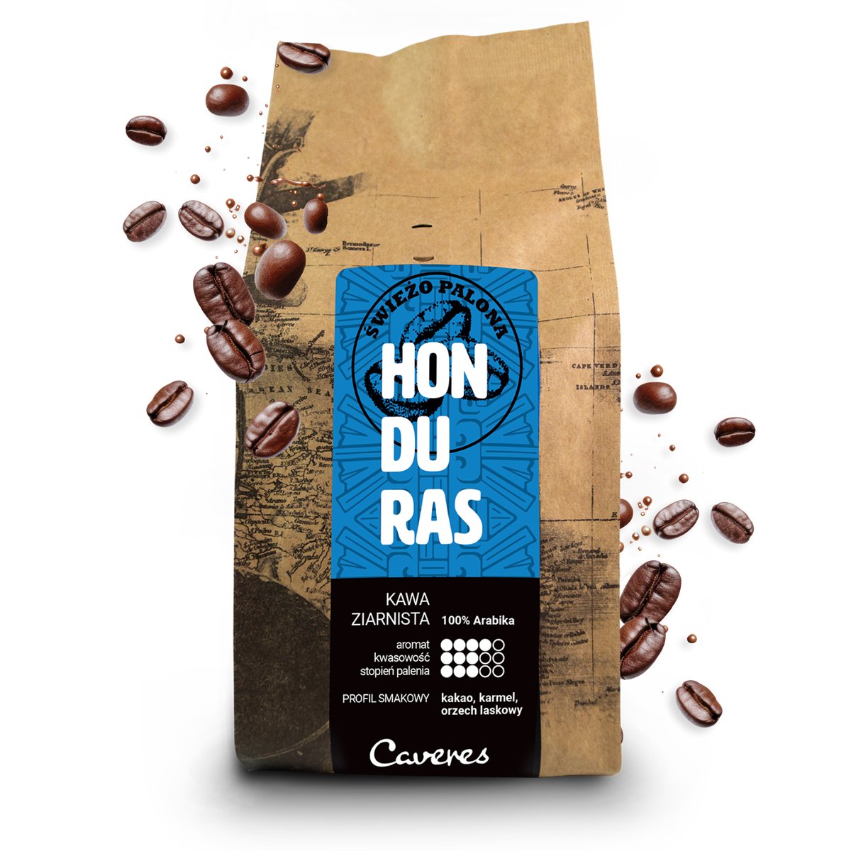 Caveres Honduras Kawa Ziarnista 250G CAVERES Sklep EMPIK COM