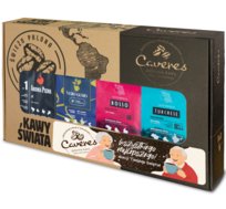 Caveres Zestaw Prezentowy na Dzień Babci i Dziadka z Aroma Pieno, Vero Gusto, Rosso, Turchese Kawa ziarnista 1000G