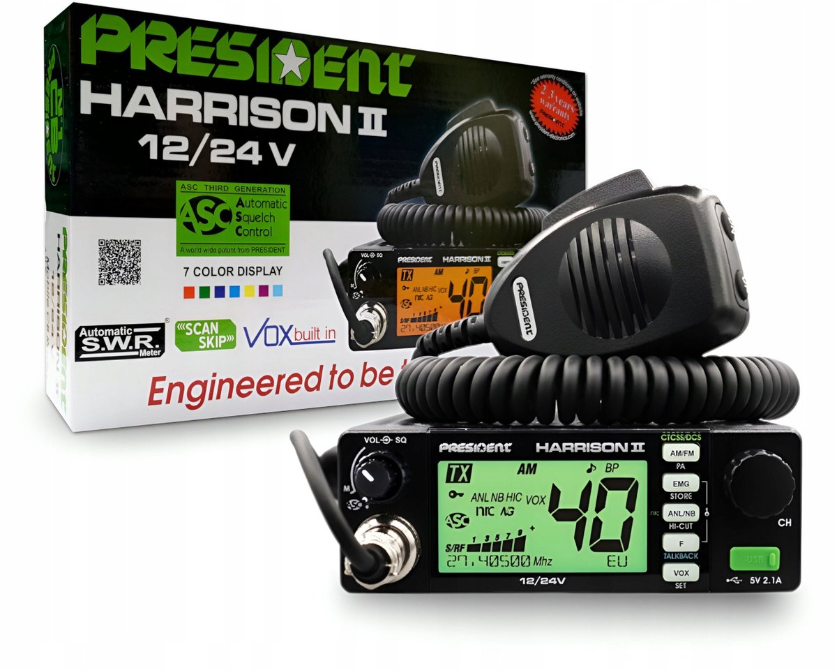 CB RADIO PRESIDENT | HARRISON II - President | Motoryzacja EMPIK