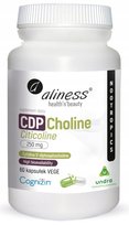 CDP Choline Citicoline 250 mg suplement diety 60 kapsułek VEGE || Aliness