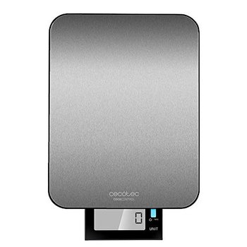 Cecotec Cyfrowa Waga Kuchenna Cook Control - Nierdzewna Stal Nierdzewna, Ekran Lcd W Stylu Retro. (Z Technologią Wodoszczelną) - CECOTEC