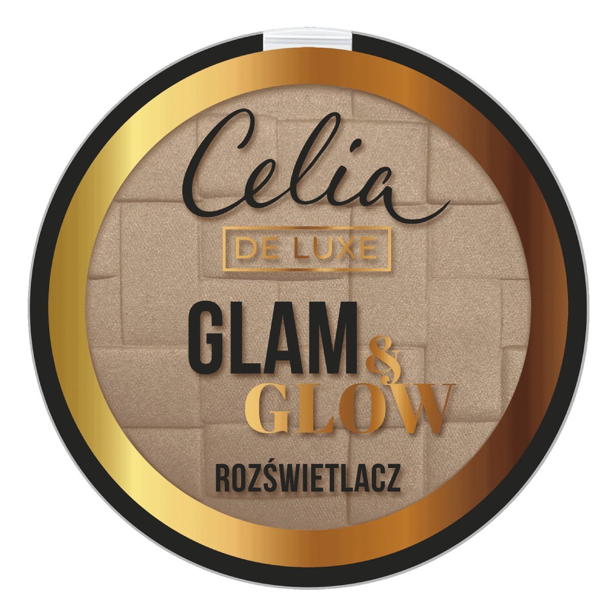 Zdjęcia - Puder i róż De Luxe Celia  Rozświetlacz Glam & Glow nr 106 106 Gold 9g 