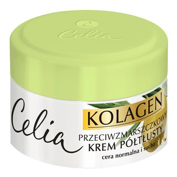 Celia, Kolagen, krem półtłusty przeciw zmarszczkom cera, 50 ml - Celia
